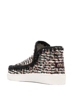 Femme Mou Bottes à Design En Tweed 8 Femme Mou Bottes à Design En Tweed -Salvatore Ferragauio Magasin 18293599 39456309 1000