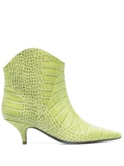 Femme Patrizia Pepe Bottes à Effet Peau De Crocodile 275 Mm
