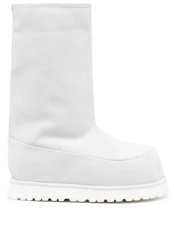 Femme MM6 Maison Margiela Bottes Bi-matières à Bout Rond
