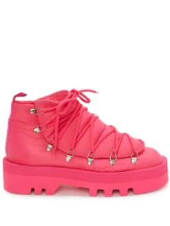 Homme JW Anderson Bottes Lacées à Design Matelassé