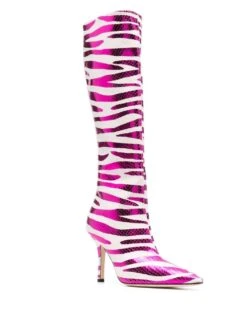 Femme Paris Texas Bottes Mama 105 Mm à Imprimé Zébré -Salvatore Ferragauio Magasin 18453709 39853900 1000