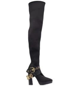Femme Moschino Bottes Ă Logo Lettre