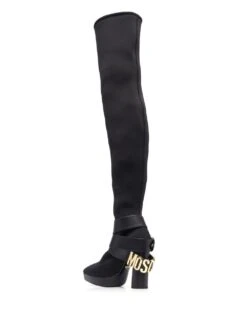 Femme Moschino Bottes à Logo Lettre 8 Femme Moschino Bottes à Logo Lettre -Salvatore Ferragauio Magasin 18460710 39889023 1000