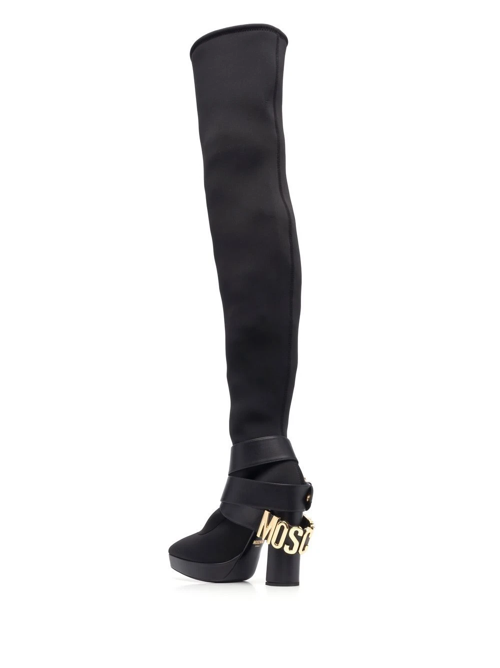Femme Moschino Bottes à Logo Lettre 5 Femme Moschino Bottes à Logo Lettre – Image 3