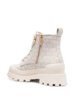 Femme Michael Michael Kors Bottes Lacées En Cuir à Motif Monogrammé -Salvatore Ferragauio Magasin 18475218 39799026 1000