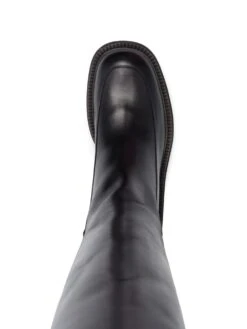Femme Sergio Rossi Bottes En Cuir à Bout Carré -Salvatore Ferragauio Magasin 18516595 40911858 1000
