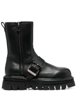 Femme Casadei Bottes à Détails De Boucles