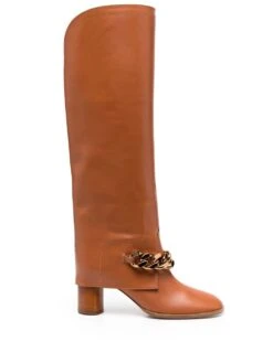 Femme Casadei Bottes à Détail De Chaîne Oversize