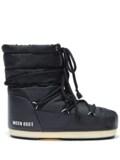 Homme Moon Boot Bottes Matelassées à Logo Imprimé
