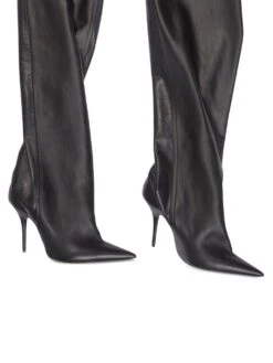 Femme Balenciaga Bottes Waders Pantashoes 110mm En Cuir -Salvatore Ferragauio Magasin 18540644 50773975 1000