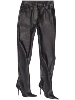 Femme Balenciaga Bottes Waders Pantashoes 110mm En Cuir