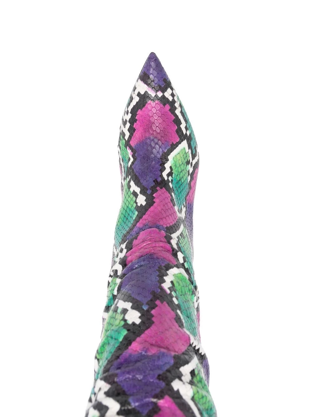 Femme The Attico Bottes En Cuir à Effet Peau De Serpent 6 Femme The Attico Bottes En Cuir à Effet Peau De Serpent – Image 4