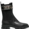 Femme Michael Kors Bottes En Cuir à Logo Embossé -Salvatore Ferragauio Magasin 18556692 40050072 1000