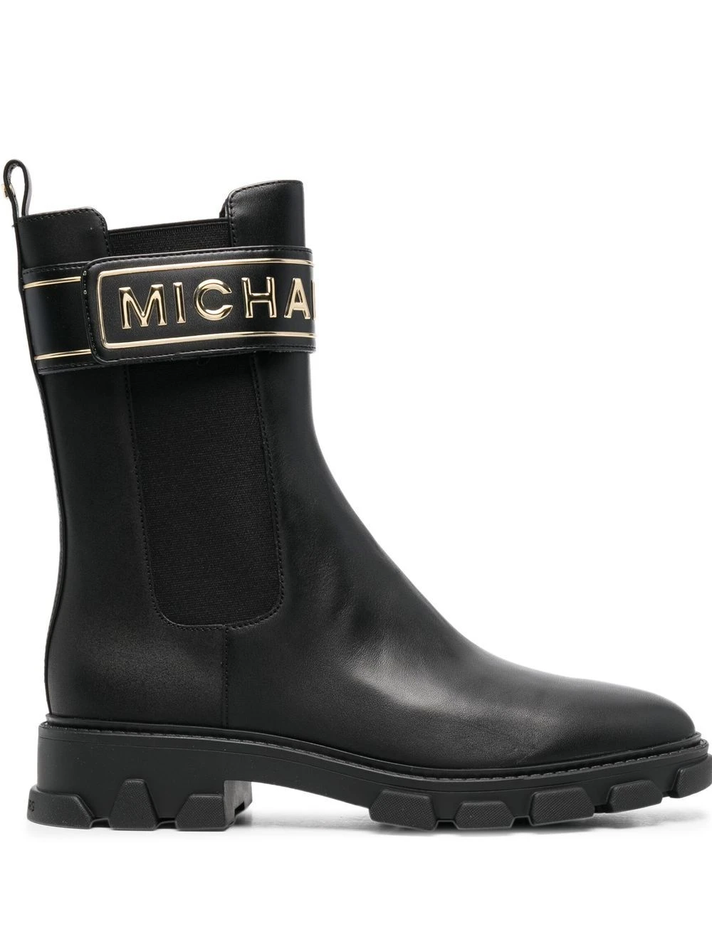 Femme Michael Kors Bottes En Cuir à Logo Embossé 3 Femme Michael Kors Bottes En Cuir à Logo Embossé