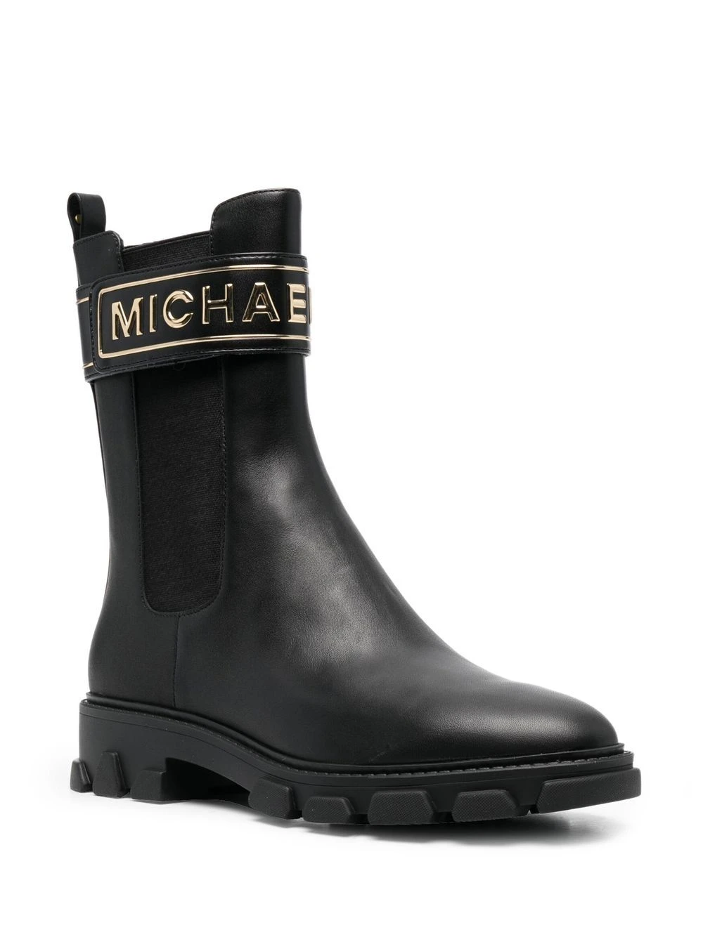 Femme Michael Kors Bottes En Cuir à Logo Embossé 4 Femme Michael Kors Bottes En Cuir à Logo Embossé – Image 2