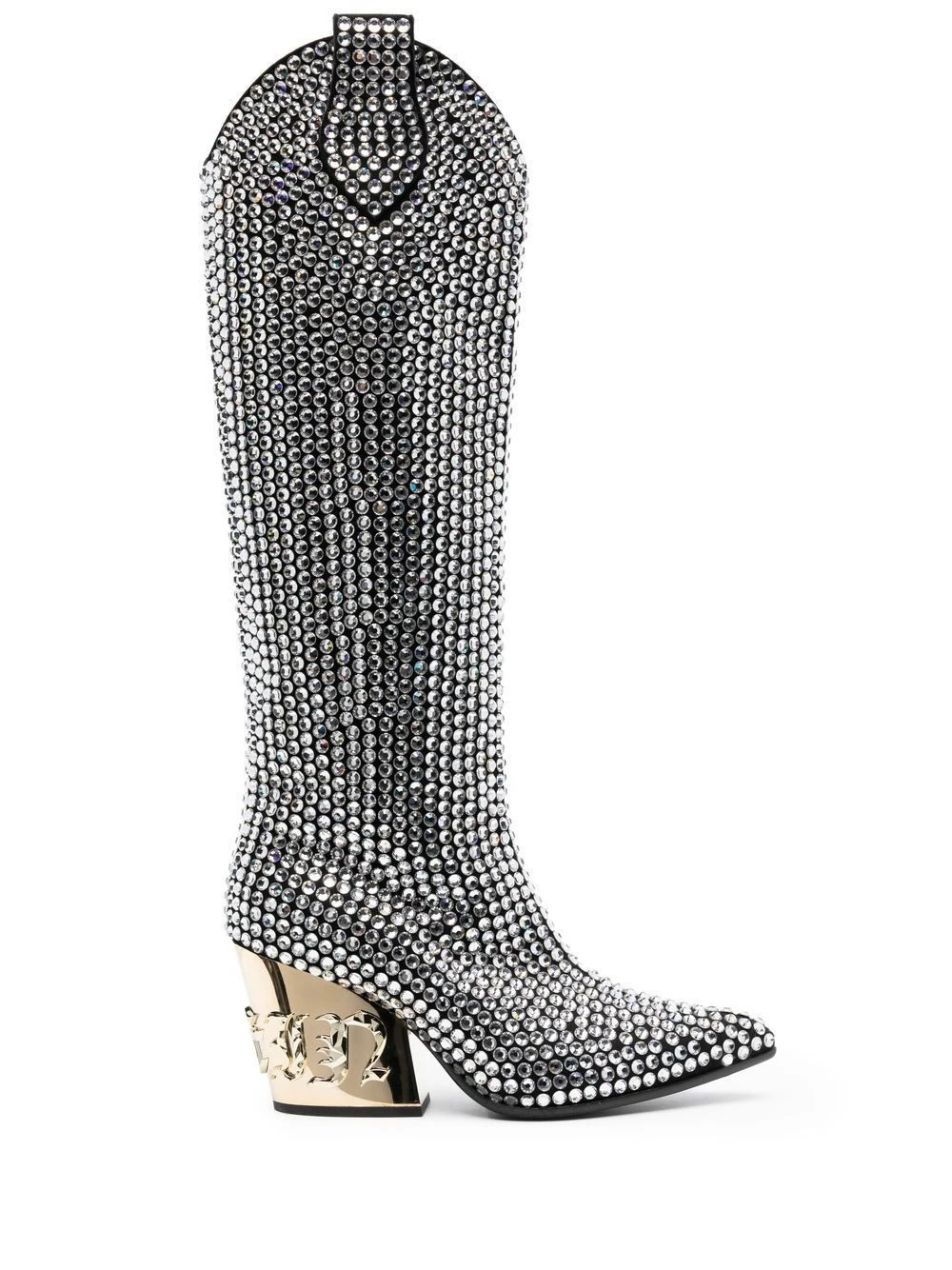 Femme Philipp Plein Bottes Strass CowBoy 3 Femme Philipp Plein Bottes Strass CowBoy