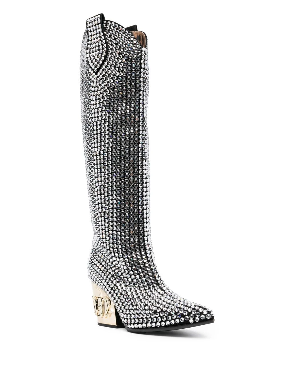Femme Philipp Plein Bottes Strass CowBoy 4 Femme Philipp Plein Bottes Strass CowBoy – Image 2