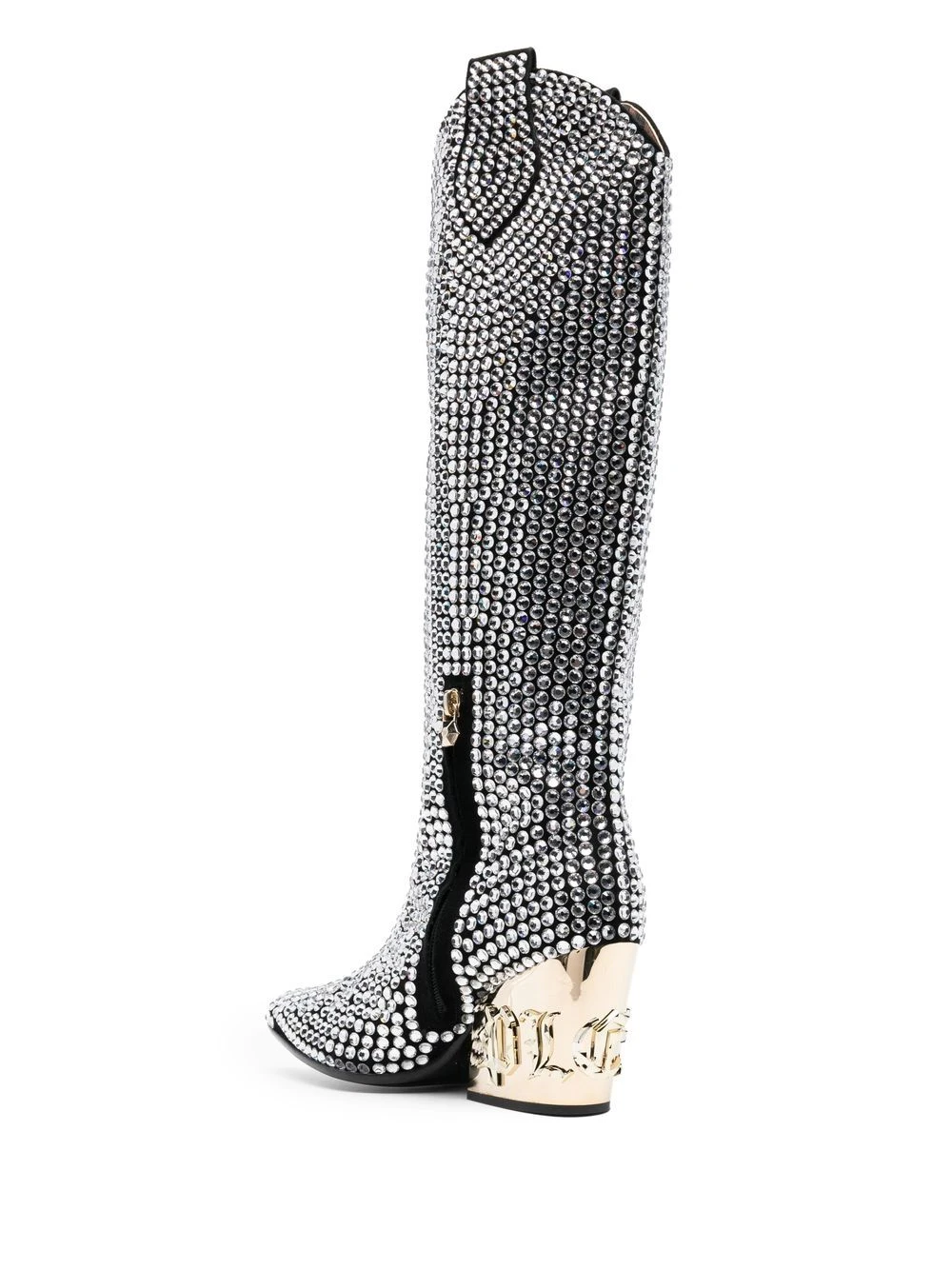 Femme Philipp Plein Bottes Strass CowBoy 5 Femme Philipp Plein Bottes Strass CowBoy – Image 3