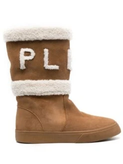 Femme Philipp Plein Bottes En Daim à Doublure Lainée