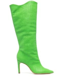 Femme Vicenza Bottes à Effet Peau De Serpent 90 Mm