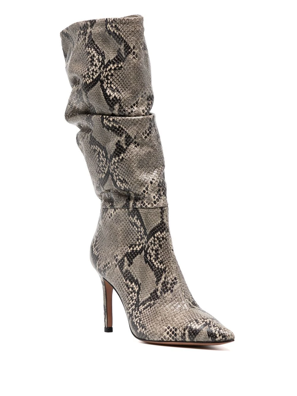 Femme Vicenza Bottes En Cuir à Effet Peau De Serpent 4 Femme Vicenza Bottes En Cuir à Effet Peau De Serpent – Image 2