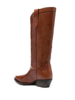 Femme ETRO Bottes D&apos;inspiration Western En Cuir 40 Mm -Salvatore Ferragauio Magasin 18644361 40300455 1000