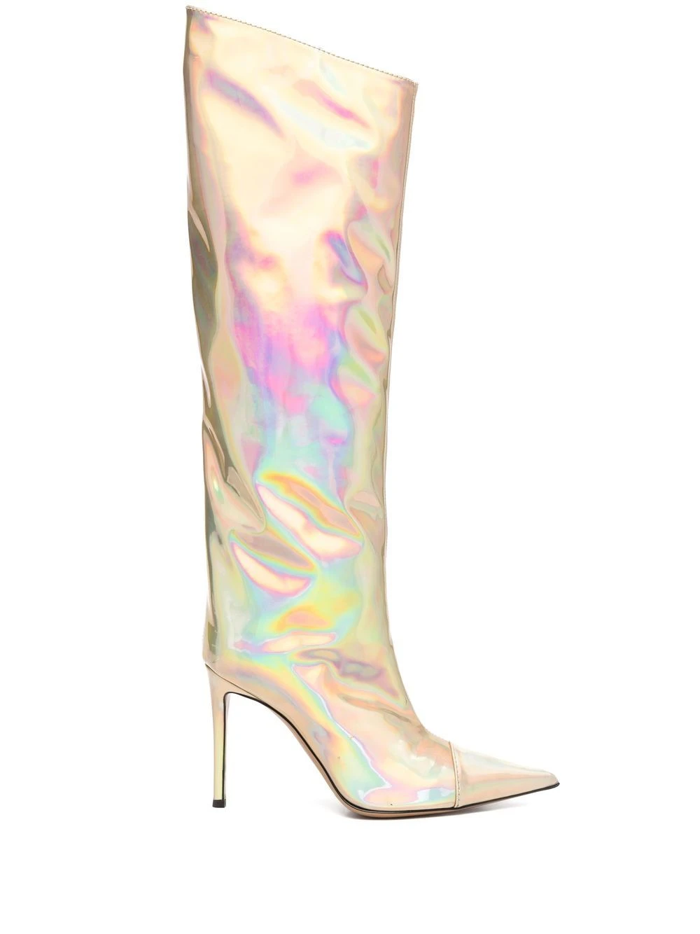 Femme Alexandre Vauthier Bottes à Effet Holographique 100 Mm 3 Femme Alexandre Vauthier Bottes à Effet Holographique 100 Mm