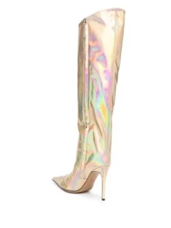 Femme Alexandre Vauthier Bottes à Effet Holographique 100 Mm 8 Femme Alexandre Vauthier Bottes à Effet Holographique 100 Mm -Salvatore Ferragauio Magasin 18659473 40563312 1000