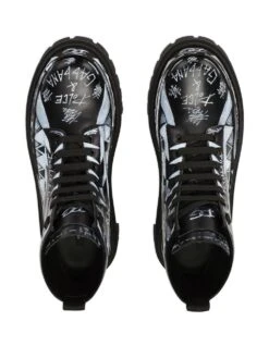 Homme Dolce & Gabbana Bottes Lacées à Imprimé Graffiti 9 Homme Dolce & Gabbana Bottes Lacées à Imprimé Graffiti -Salvatore Ferragauio Magasin 18665601 40411812 1000