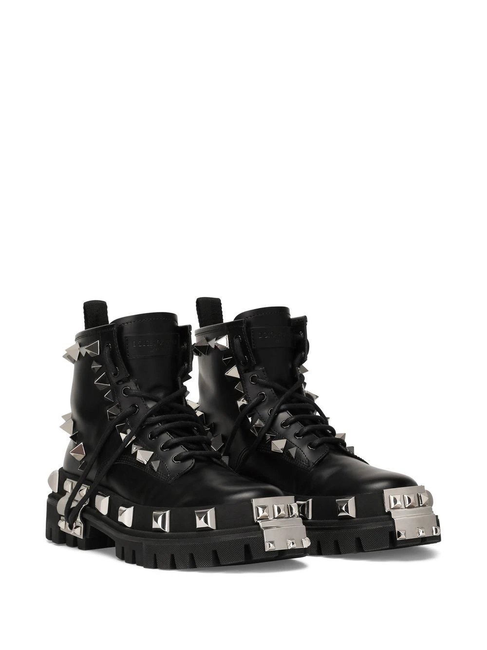 Homme Dolce & Gabbana Bottes Lacées à Détails De Clous 4 Homme Dolce & Gabbana Bottes Lacées à Détails De Clous – Image 2
