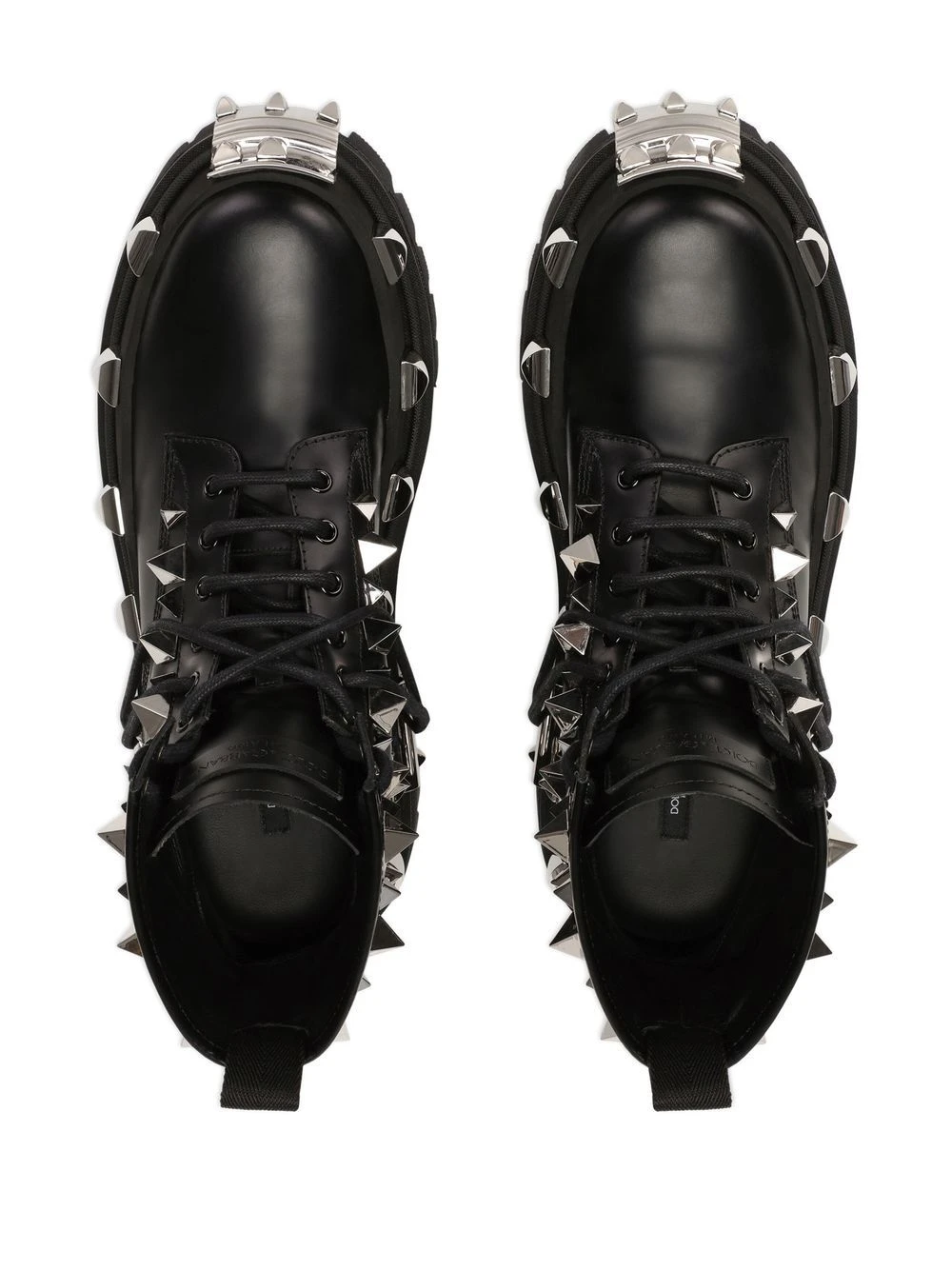 Homme Dolce & Gabbana Bottes Lacées à Détails De Clous 6 Homme Dolce & Gabbana Bottes Lacées à Détails De Clous – Image 4