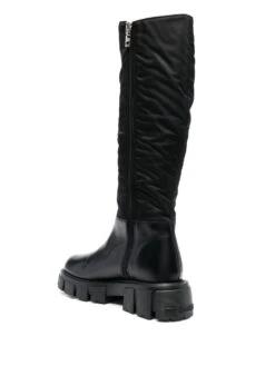 Femme Love Moschino Bottes à Plaque Logo -Salvatore Ferragauio Magasin 18673838 42329189 1000