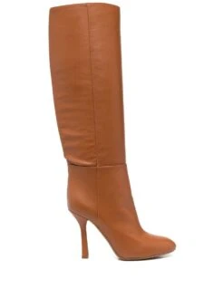 Femme Casadei Bottes En Cuir 105 Mm