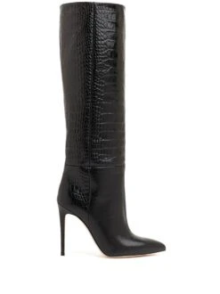 Femme Paris Texas Bottes 105 Mm à Effet Peau De Crocodile