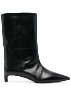 Femme Jil Sander Bottes En Cuir Ă Bout Pointu