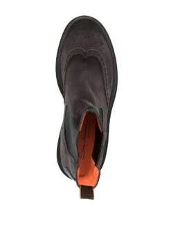 Homme Santoni Bottes En Daim à Perforations -Salvatore Ferragauio Magasin 18735799 40544697 1000