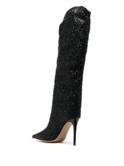 Femme Alexandre Vauthier Bottes à Sequins Brodés 110 Mm -Salvatore Ferragauio Magasin 18745291 40816950 1000