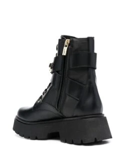 Femme Baldinini Bottes Lacées à Plaque Logo -Salvatore Ferragauio Magasin 18764907 40667832 1000