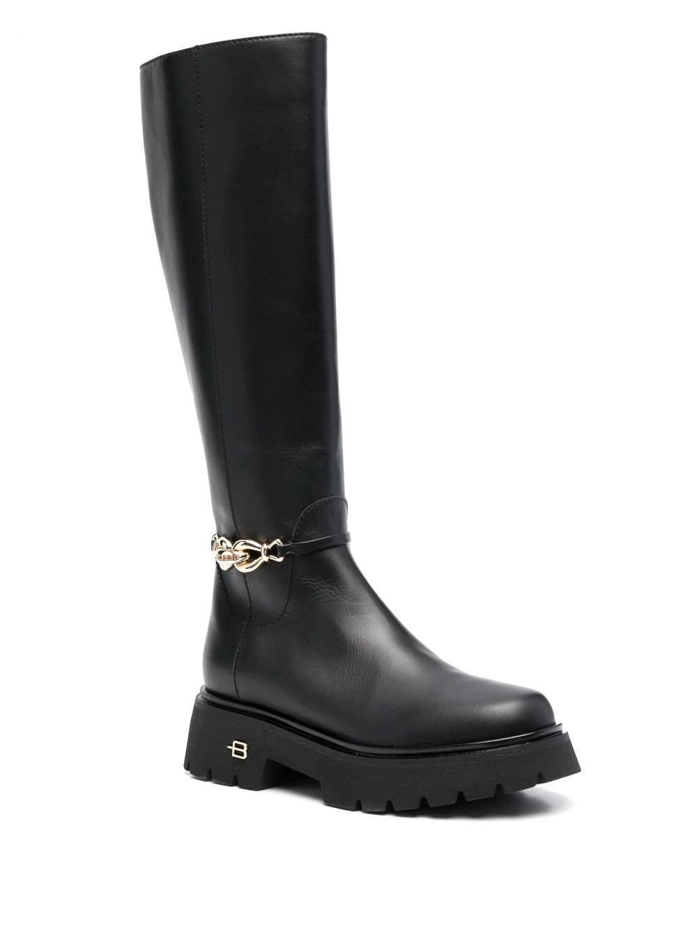 Femme Baldinini Bottes à Plaque Logo 4 Femme Baldinini Bottes à Plaque Logo – Image 2