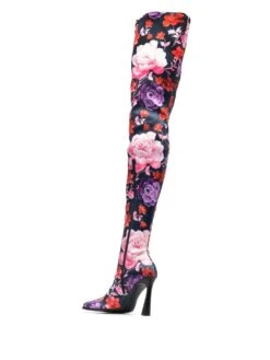 Femme Magda Butrym Bottes à Fleurs 100 Mm -Salvatore Ferragauio Magasin 18771226 40867230 1000