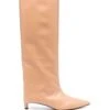 Femme Jil Sander Bottes En Cuir De Veau à Bout Pointu -Salvatore Ferragauio Magasin 18782575 40827662 1000