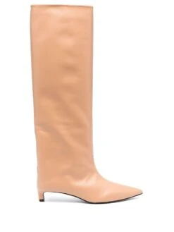 Femme Jil Sander Bottes En Cuir De Veau Ă Bout Pointu