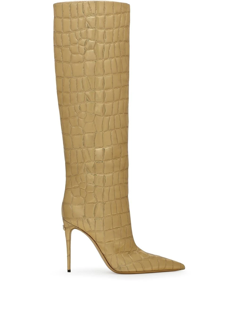 Femme Dolce & Gabbana Bottes Métallisé à Effet Peau De Crocodile 3 Femme Dolce & Gabbana Bottes Métallisé à Effet Peau De Crocodile