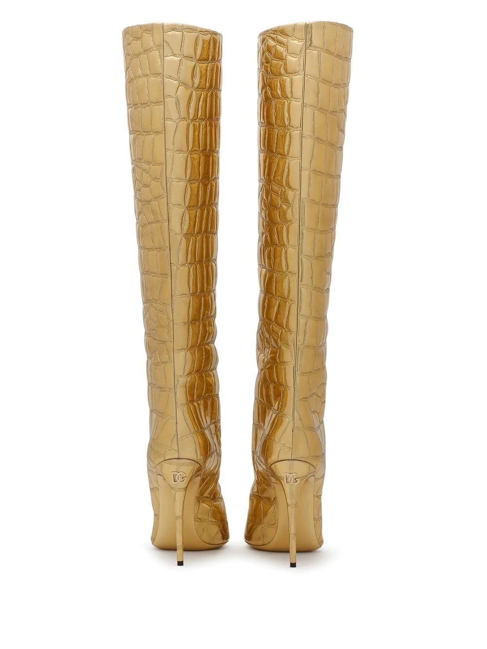 Femme Dolce & Gabbana Bottes Métallisé à Effet Peau De Crocodile 5 Femme Dolce & Gabbana Bottes Métallisé à Effet Peau De Crocodile – Image 3