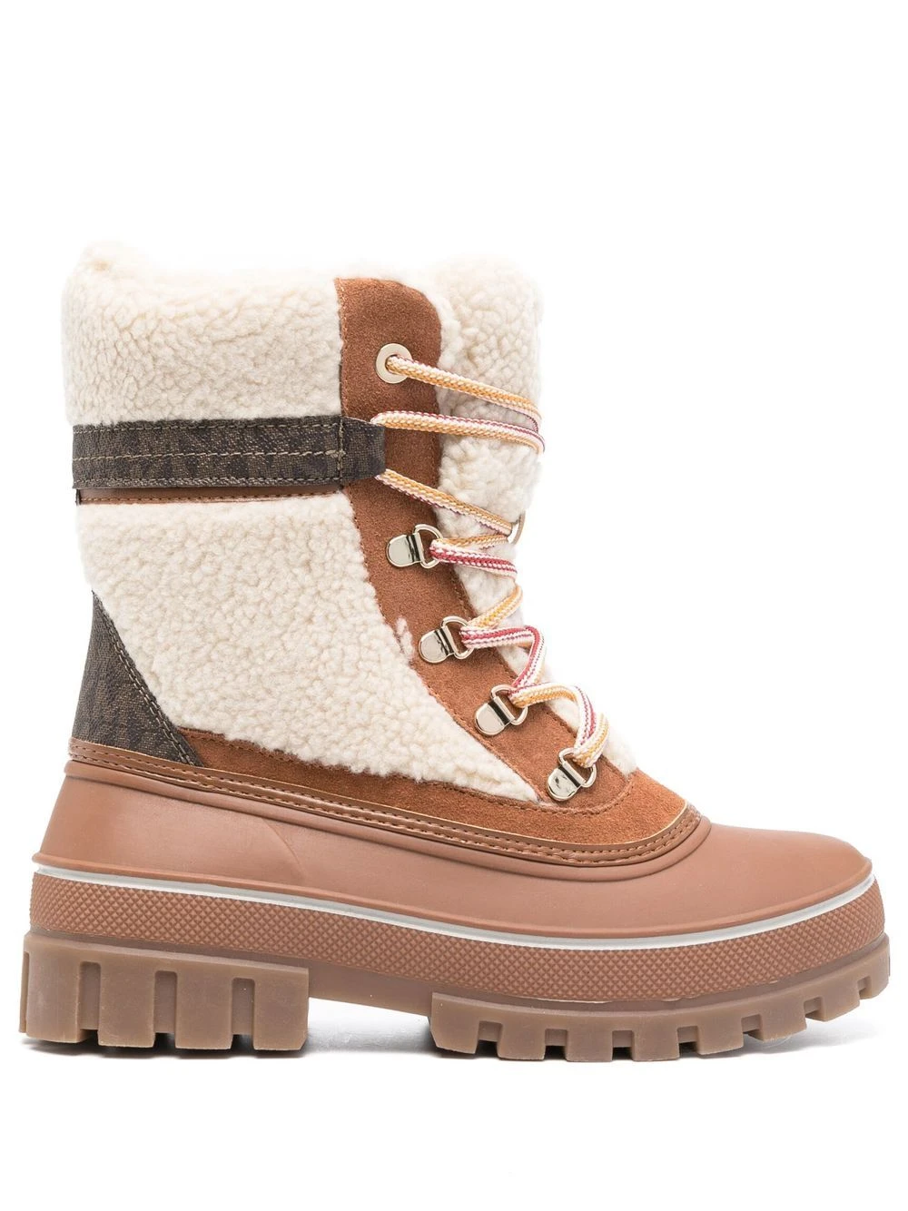 Femme Michael Michael Kors Bottes Ozzie à Bord En Peau Lainée Artificielle 3 Femme Michael Michael Kors Bottes Ozzie à Bord En Peau Lainée Artificielle