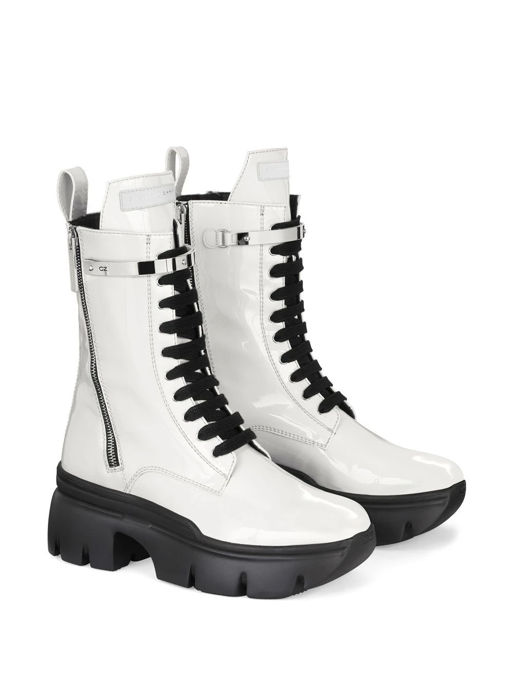 Femme Giuseppe Zanotti Bottes Apocalypse Metal à Semelle épaisse 4 Femme Giuseppe Zanotti Bottes Apocalypse Metal à Semelle épaisse – Image 2