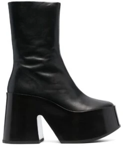Femme Jil Sander Bottes En Cuir Ă Plateforme 110 Mm