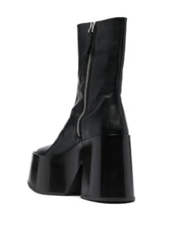 Femme Jil Sander Bottes En Cuir à Plateforme 110 Mm 8 Femme Jil Sander Bottes En Cuir à Plateforme 110 Mm -Salvatore Ferragauio Magasin 18866786 41205253 1000