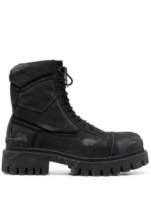 Homme Balenciaga Bottes à Effet Usé -Salvatore Ferragauio Magasin 18888029 41057316 1000