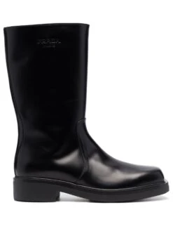 Homme Prada Bottes En Cuir